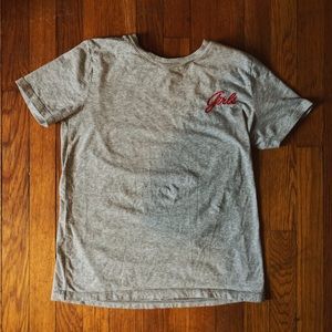 Forever 21 Embroidered Grey T-Shirt Size S